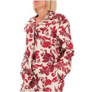 Camicia Alan in seta con fantasia floreale