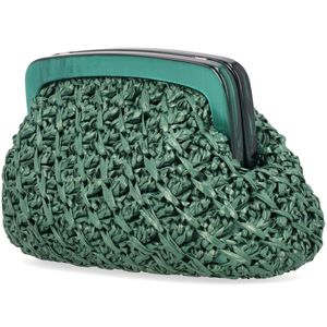 Borsa Banda in raffia intrecciata