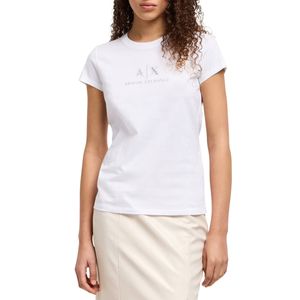 T-shirt in cotone con logo sul petto