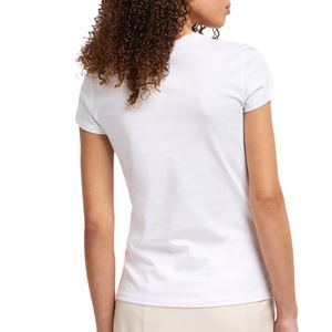 T-shirt in cotone con logo sul petto