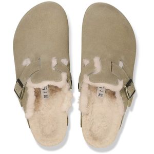 Boston Beige Suede Narrow Fit Slippers