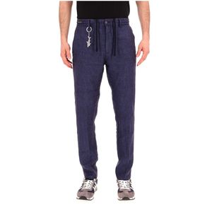 Pantalone in lino con coulisse in vita
