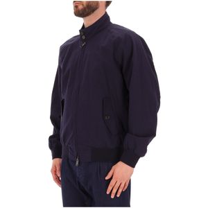 Giubbotto leggero G9 blu con tessuto goffrato