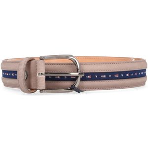 Cintura in pelle con bandiere