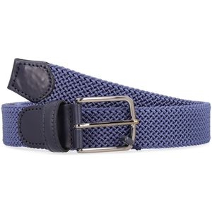 Cintura blu intrecciata in viscosa