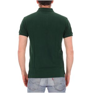 College Green polo shirt in slim-fit piqué with pony