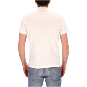 Polo bianca in cotone Custom Slim-Fit