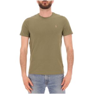 T-Shirt Custom Slim fit verde con pony