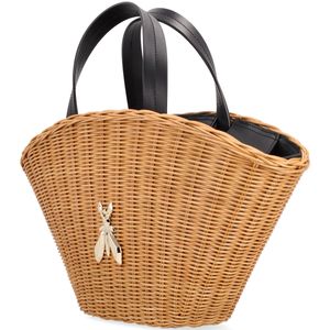 Large Wicker City Bag