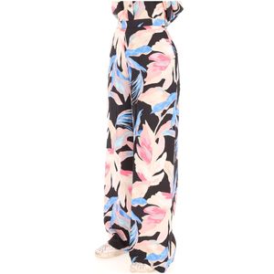 Pantaloni con fantasia floreale all over