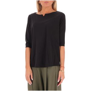 Maglia con scollo a V e maniche a 3/4