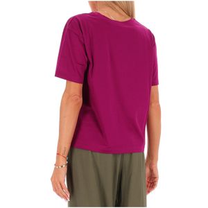 Solid color crew neck cotton T-shirt
