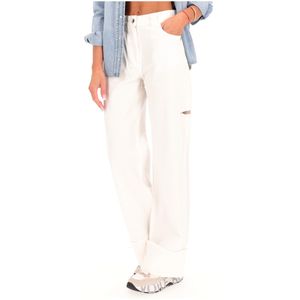 White 5-pocket jeans