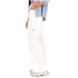 White 5-pocket jeans
