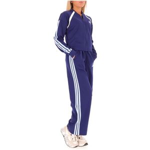Tuta completa blu con logo azzurro