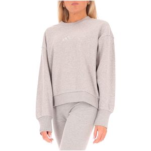 Felpa grigia in cotone con logo