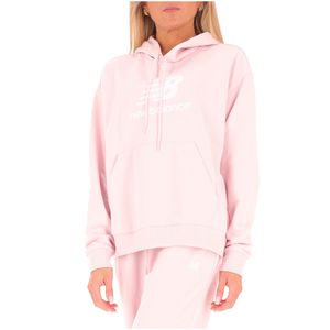 Felpa rosa con cappuccio in cotone
