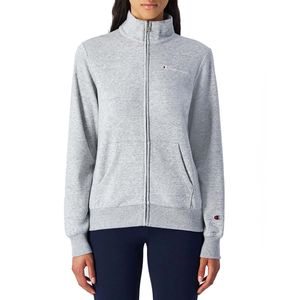 Solid color cotton sweatshirt with zip