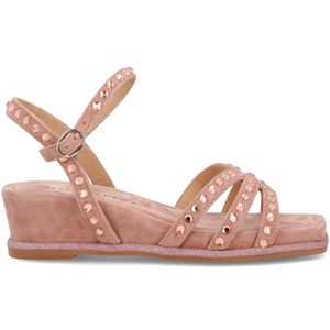 Sandali in pelle scamosciata