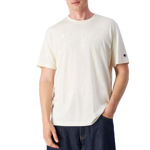 Crew neck T-shirt with tone-on-tone logo