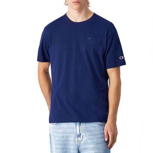 Cotton crew neck T-shirt with logo on the chest