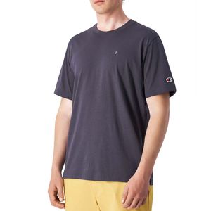 Cotton crew neck T-shirt with logo on the chest