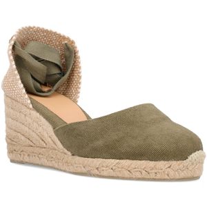 Green Carina Wedge in Fabric