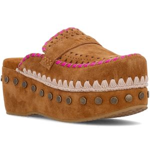 Suede clog
