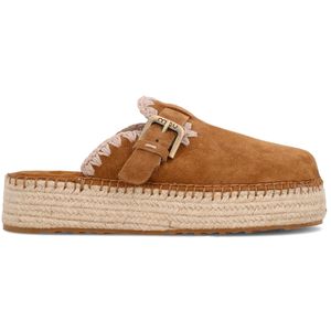 Sabot con zeppa e suede