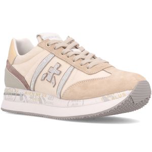 Sneakers Conny 6671 beige con logo