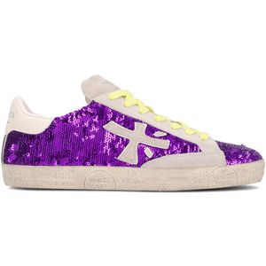 Sneakers Stevend 7269 viola con strass