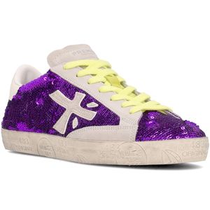 Sneakers Stevend 7269 viola con strass