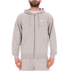 Felpa relaxed fit con full zip Grey
