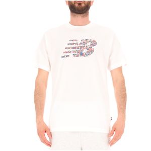 T-shirt con logo a fantasia