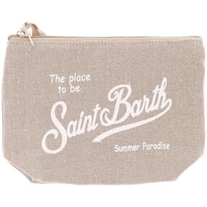 Pochette Aline Linen Beige