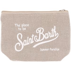 Pochette Aline Linen Beige