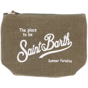 Pochette Aline Linen Military