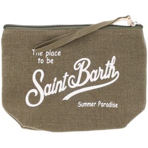 Pochette Aline Linen Military