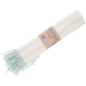 Light blue striped Foutas beach towel