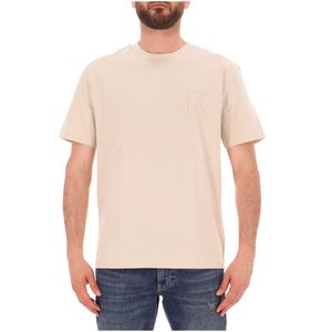 Cotton T-shirt with embossed logo