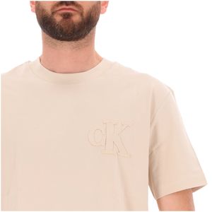 Cotton T-shirt with embossed logo