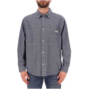 Camicia in denim con doppio taschino