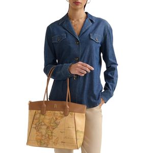 Borsa Shopping Heritage Geo in cuoio