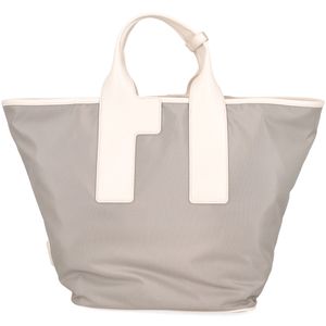 Feather Handbag L Ash