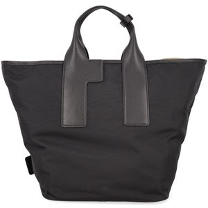 Feather Handbag L Black