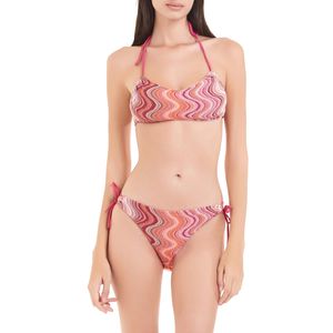 Wave knit crochet full bikini