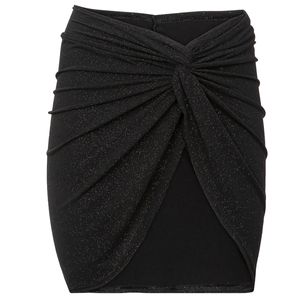 Lurex pareo beach cover-up with knot