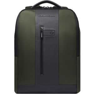 Laptop backpack in recycled fabric