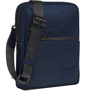 Nylon and leather tablet bag