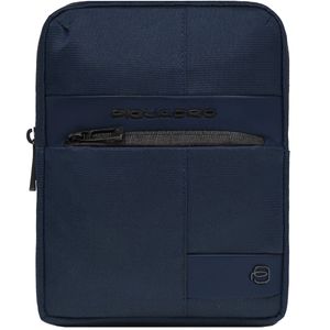 Nylon and leather tablet bag